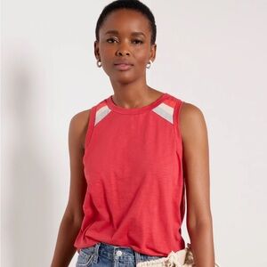 Evereve Ayla Stripe Raglan Tank Size S